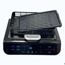 Gourmia FoodStation 5-in-1 Smokeless Grill And Air Fryer With Glass Lid GGA2100