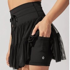 Blogilates Ballerina Skort. It is an athletic skort with a tiered, mesh skirt XS