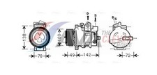 Kompressor Klimaanlage AVA Clever Choice MSAK566 für MERCEDES SPRINTER 12V W220