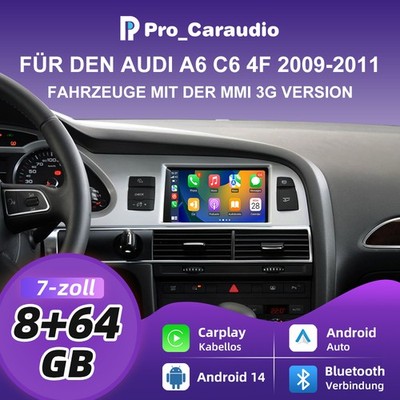 7'' Android  Carplay Für Audi C6 A6 4F mmi display Bildschirm monitor Navi 09-11