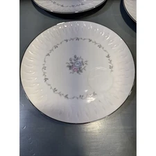 Set Of 6 Rose Cleo Breakfast Plate, No Cups