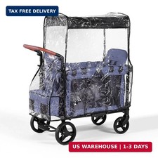 Raincover for W2 Stroller Wagon, Rain Cover Compatible with WONDERFOL