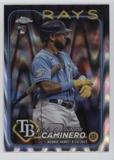 2024 Topps Chrome Update Rookie Debut RayWave Refractor Junior Caminero 0qx8