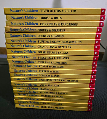 Getting to Know Nature's Children - Animals - Lot of 21 Hardcover Books