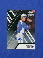 2017 Elite Extra Edition Status Green Autograph Jhon Diaz Diecut /25 Auto #178
