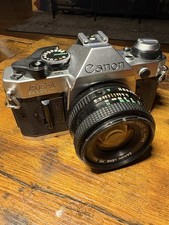Canon AE-1 Program 35mm SLR Film Camera 50 mm 1.8 nFD Lens