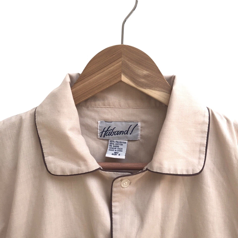 1950 CAMP SHIRT VINTAGE - Rockabilly Japanese Streetwear Pajama Collar w Pockets - Image 3 of 4