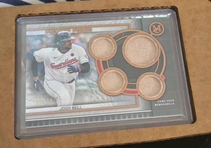 2023 Topps Museum Collection Josh Bell 4 quad game used bat patch relics 59/75