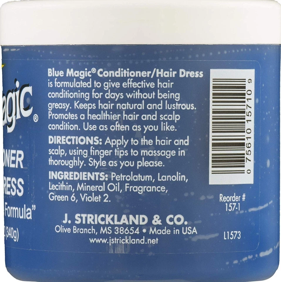 Blue Magic Conditioner Hair Dress Anti-Breakage Formula Keeps Hair Natural 12 Oz - Image 3 of 3
