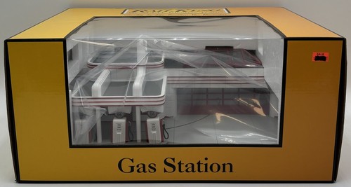 Gasolinera operativa MTH 30-91002 O Gauge RailKing Route 66 | Condition: New