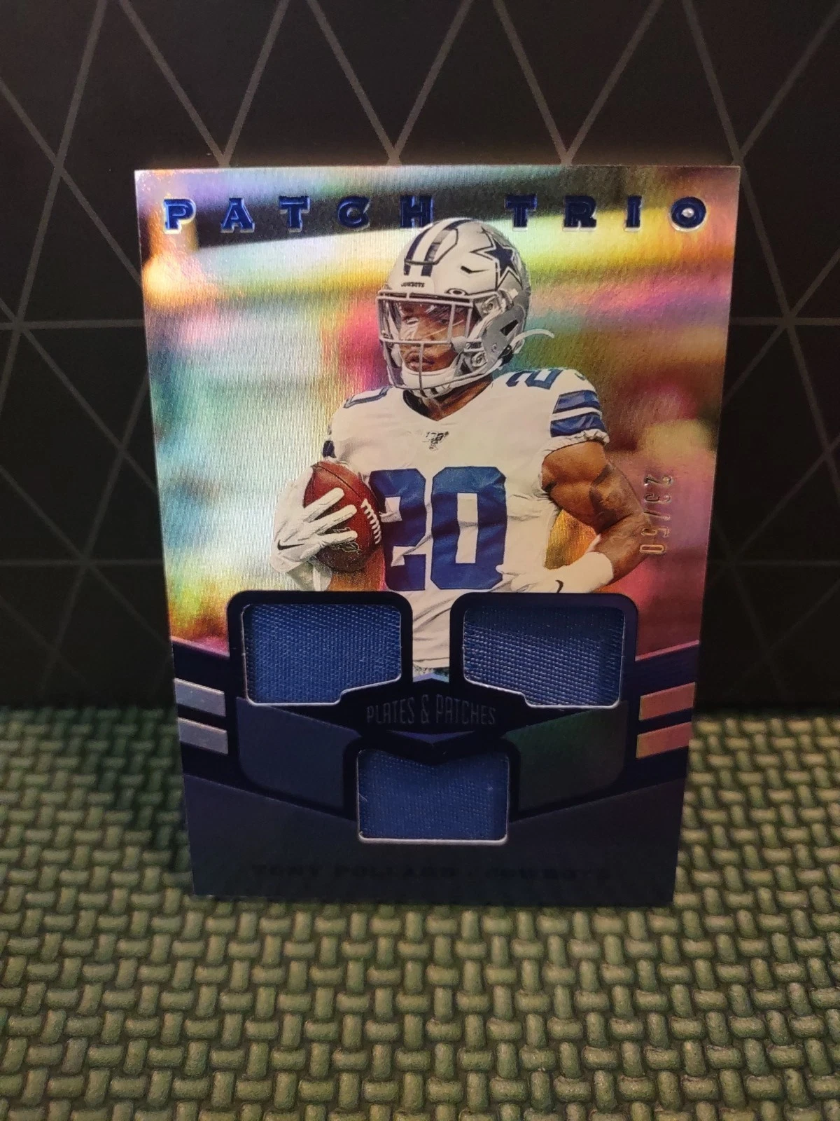 Tony Pollard Panini Plates & Patches Patch Trio #TPO Base