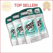 Speed Stick Men's Deodorant, Regular, 3 Ounce, 4 Pack