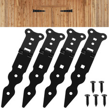 4 Pcs Heavy Duty T Hinges for Wooden Gates, Outdoor Garden Shed Door, Barn Door
