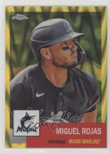 2022 Chrome Platinum Anniversary Yellow RayWave Refractor /250 Miguel Rojas 1hc0