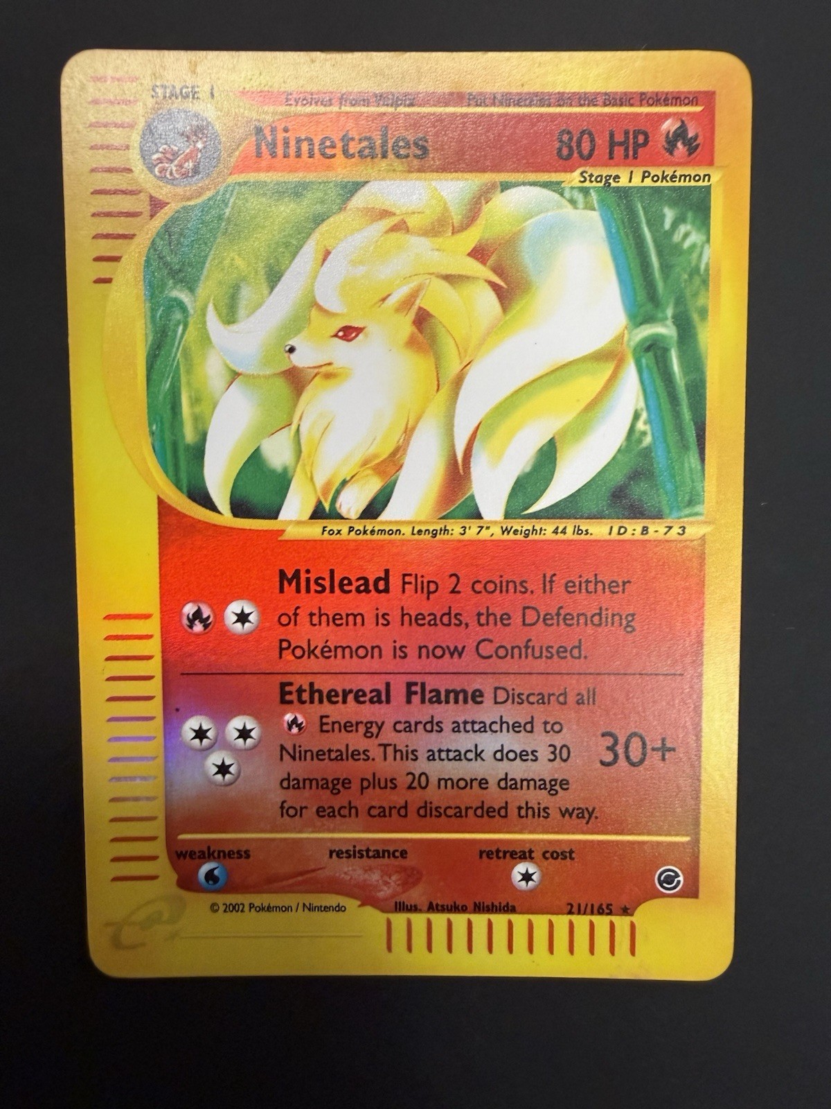 Ninetales 21/165 Expedition Base Set Reverse Holo