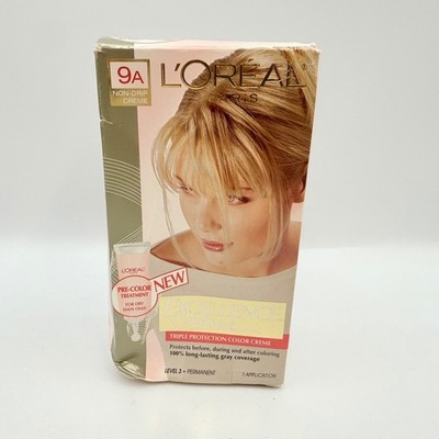 L'Oreal Excellence Creme 9A Light Ash Blonde Permanent Hair Color Triple Protect
