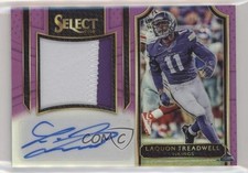 2016 Panini Select Purple Prizm 26/49 Laquon Treadwell #JS-LT Auto 0t1