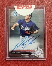2017 Bowman Chrome Josh Sborz Auto #CPA-JSB Prospect AUTOGRAPH SEALED DODGERS WS