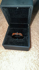 Black & Brown Band Ring Size 13 No Stone Roun...