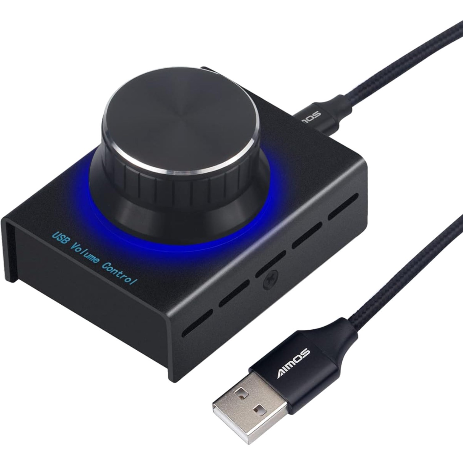 Contrôleur de volume USB AIMOS AM-U01 noir pour PC, Mac et Android