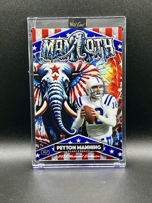 2025 WILD CARD MAMMOTH PEYTON MANNING 1/1 JUMBO CARD NATIONAL EXCLUSIVE USA 🇺🇸