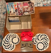 Viewmaster Lot - Two Viewers, 35 Reels etc. and Storage Box