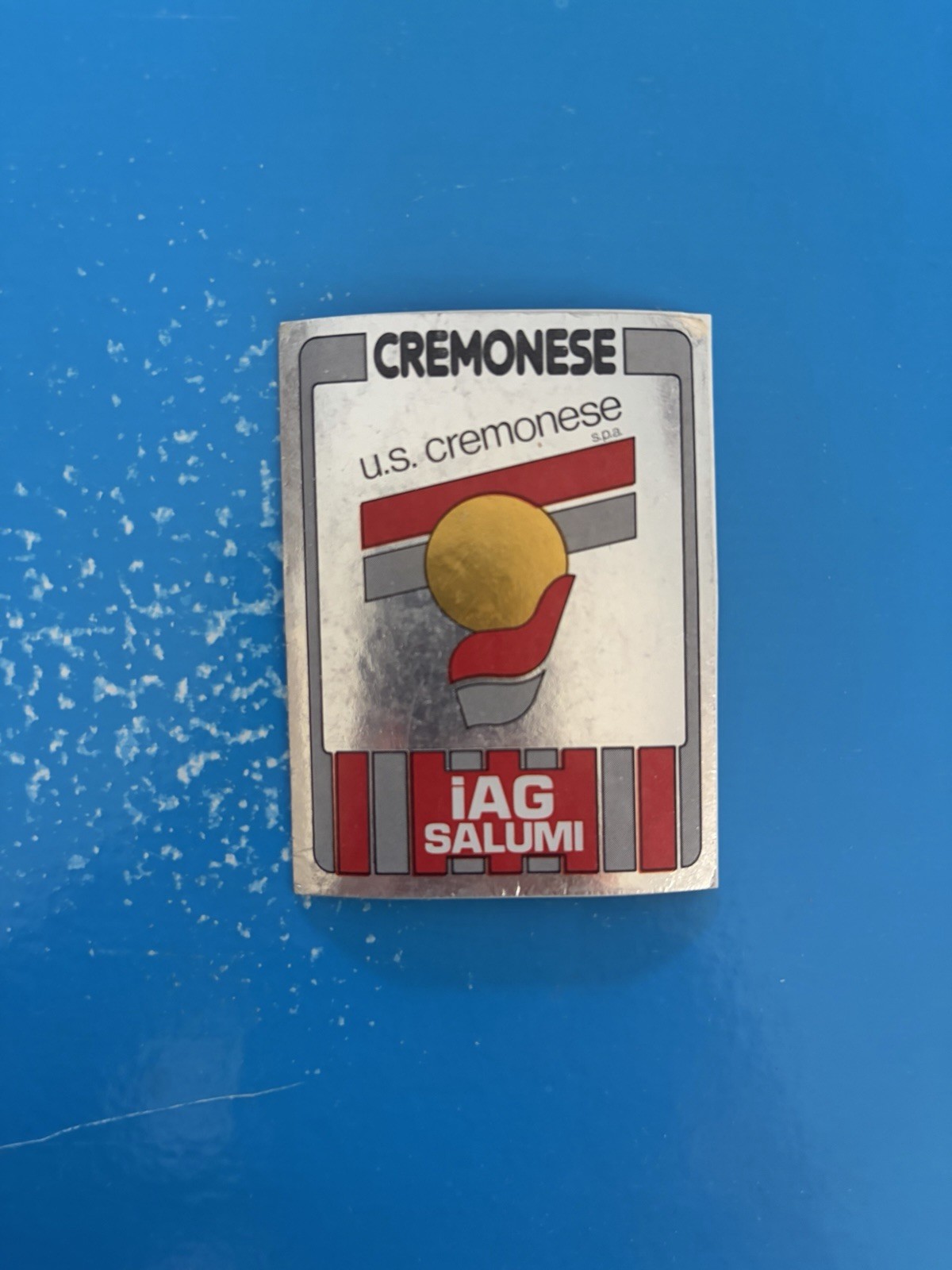 Calciatori Panini 1986/87 Figurina Recuperata N 384 Scudetto Logo Cremonese