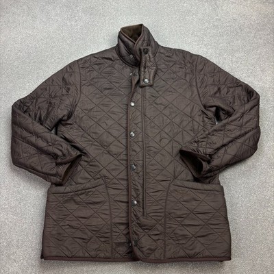 Barbour Jacke Erwachsene klein braun gesteppt Jagd Country Feld gefüttert Man...