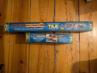 Quiet Warmth Radiant Heat Film for Tile  **240V** - 1.5' x 5' open box