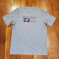 Travis Mathew Shirt Mens Large Gray Not All Heroes Wear Capes Golf Graphic Tee