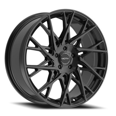 1 Motiv 17x7.5 5X4.50 / 5X120 +40 430B Maestro Gloss Black Wheel Rim