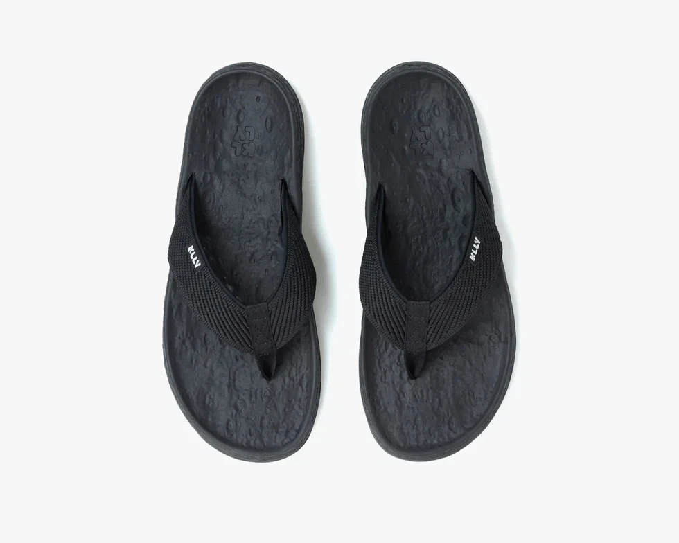 Kelly Slater KLLY Men's Flip Flops Black/Black NEW With Tags
