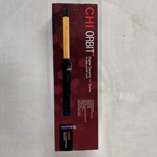 Chi Orbit digital ceramic 3/4 curler , heats 410F Achives Small to Med size curl
