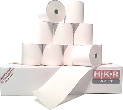 HKR-WELT 50 Thermorollen 80mm x 80m x 12mm - Thermo Kassenrollen 80x80 Bonrollen f. Epson