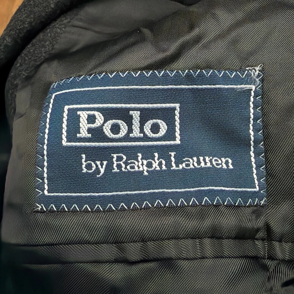 Blazer Polo Ralph Lauren Para Hombres 48R Lana Cachemira Gris Carbón Italia Abrigo Deportivo  Foto 3 de 4