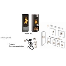 Ersatzteil WAMSLER für Kaminofen Myra Typ 11381