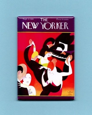 THE NEW YORKER MAGAZINE COVER *2X3 FRIDGE MAGNET* ART DECO 1926 DANCING PIANO