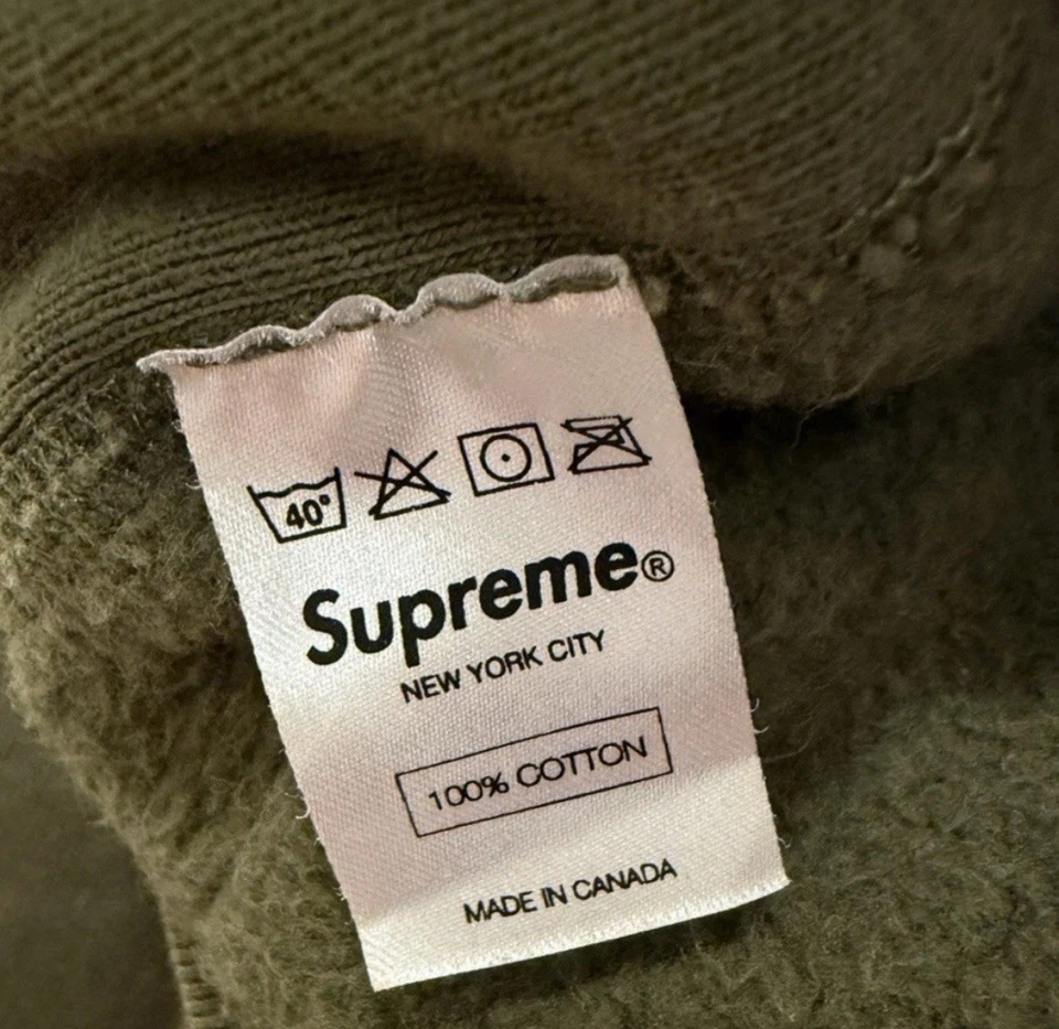 Sudadera con Capucha Supreme Box Logo - Olive FW 11 XL Foto 2 de 4