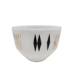 Vintage Federal Glass Harlequin Pattern MCM 4.5" Tall 6.5" Glass Mixing Bowl