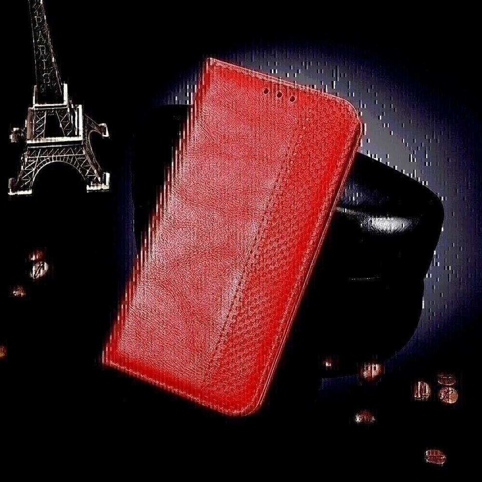 For Nubia Red Magic 10 Pro+, Luxury Retro Flip Leather Matte Wallet Cover Case - Image 4 of 4