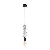 Eglo 49778 Pendelleuchte Avoltri Schwarz/Transparent IP20 60W Exkl. Leuchtmittel