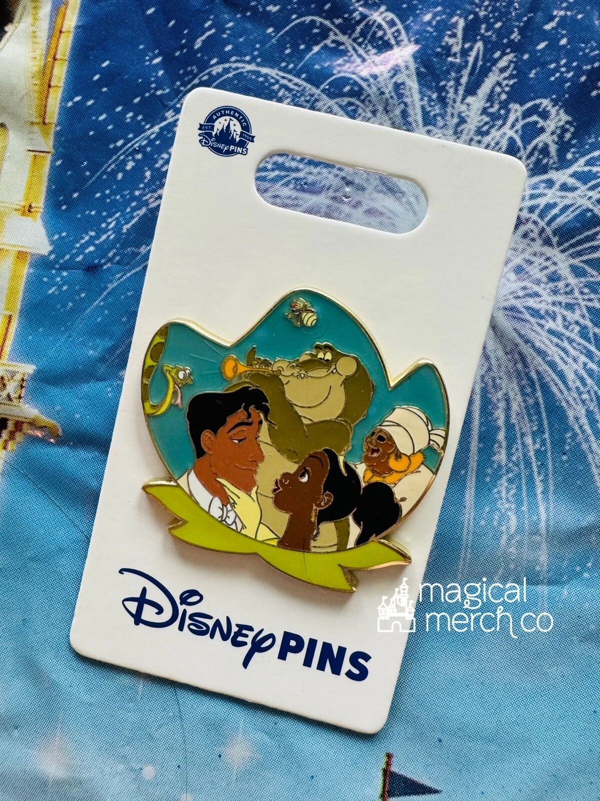 Disney Parks Princess & The Frog Tiana Naveen Ray Louis Mama Odie Juju Pin