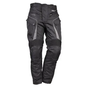 Bike It Burhou Waterproof Adventure Motorcycle Trousers All Year Touring Black