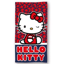Hello Kitty Bath Towel - Kids Beach Towel 100 Microfibre