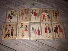 Butterick Simplicity McCalls Vintage Patterns Clothes Dresses Shirts pants Sz 10