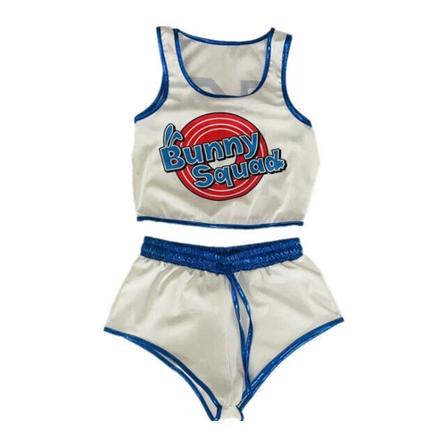6pcs Space Jam Cosplay Lola Bunny Rabbit Cosplay Costume Women Girls Outfit UK - Picture 6 of 9