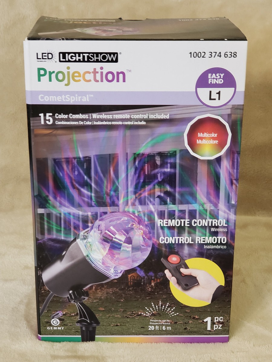 New Gemmy LED Lightshow Projection 15 Color Combo Remote Control