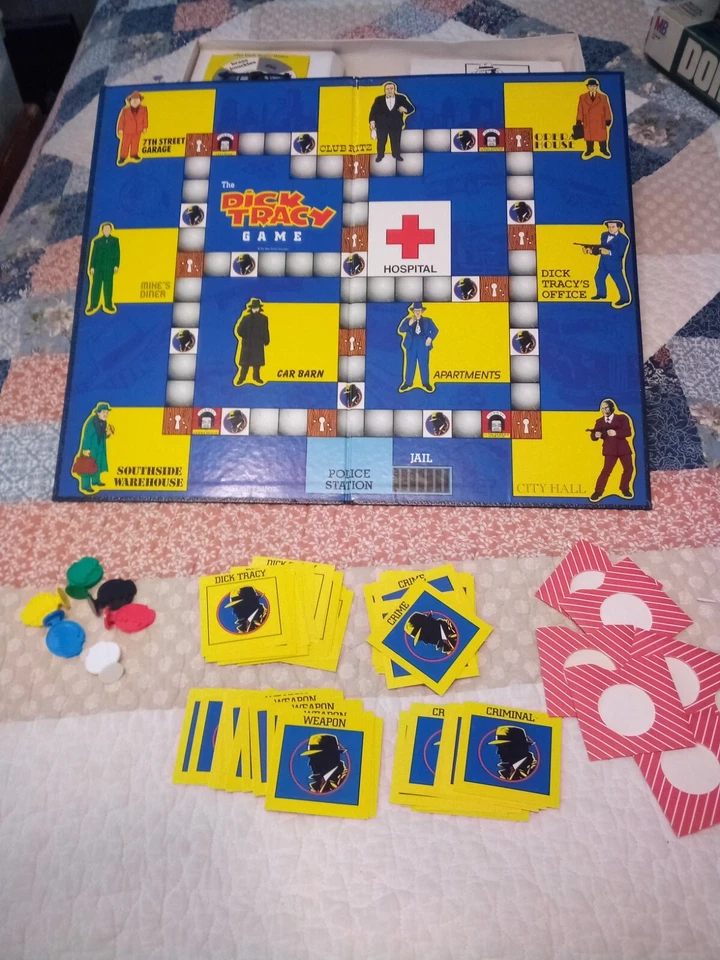 Juegos Universitarios Walt Disney Vintage 1990 The Dick Tracy Juego de Mesa COMPLETO Foto 3 de 4