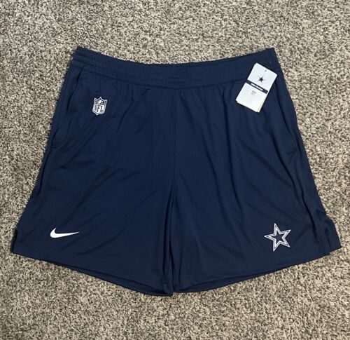 Nike Dri-Fit Dallas Cowboys Football Blue On-Field Training NFL Shorts Men's XL