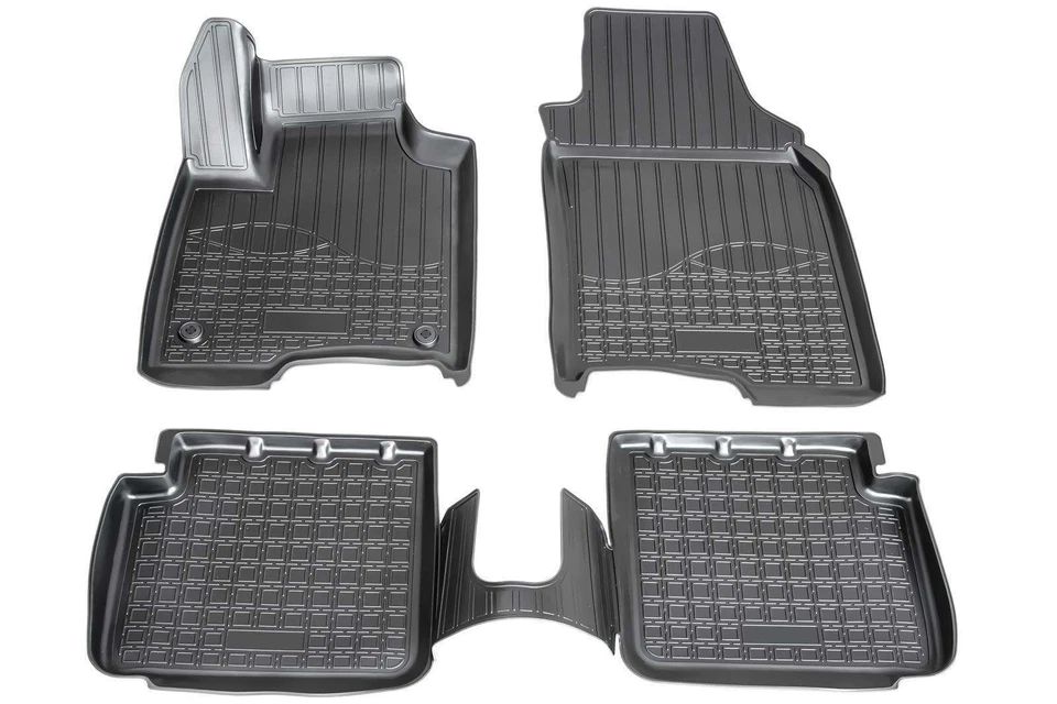 3D Premium Gummi Fußmatten passend für FIAT Panda | ab BJ 2012- | passgenau - Bild 1 von 1